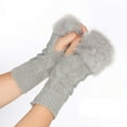 thumbnail image 1 of Winter Thermal Half Finger Gloves for Outdoor Sports and Cold Weather Activities with Touchscreen Compatibility, 1 of 3