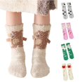 thumbnail image 1 of Winter Thermal Kids Socks Cozy Mid Calf Crew For Indoor Home Floor Sleep Warmth, 1 of 5