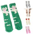 thumbnail image 1 of Winter Thermal Kids Socks Cozy Mid Calf Crew For Indoor Home Floor Sleep Warmth, 1 of 4