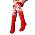 thumbnail image 1 of Winter Thermal Leg Warmers Cozy Knee High Socks Soft Stretch Woolen Stockings for Home and Fashion Wear, 1 of 8