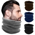 thumbnail image 1 of Winter Thermal Neck Gaiter, 4 Pack Fleece Lined Interior Warm Scarf Tube Wrap, Mens Womens Bulk (Assorted), 1 of 6