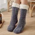 thumbnail image 1 of Winter Thermal Socks for Women - Fuzzy, Fleece Lined with Non-Slip Gripper Soles, 1 of 6