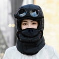thumbnail image 1 of Winter Thermal Trapper Hat with Glasses Winter Cycling Windproof Ski Mask Cap, 1 of 9