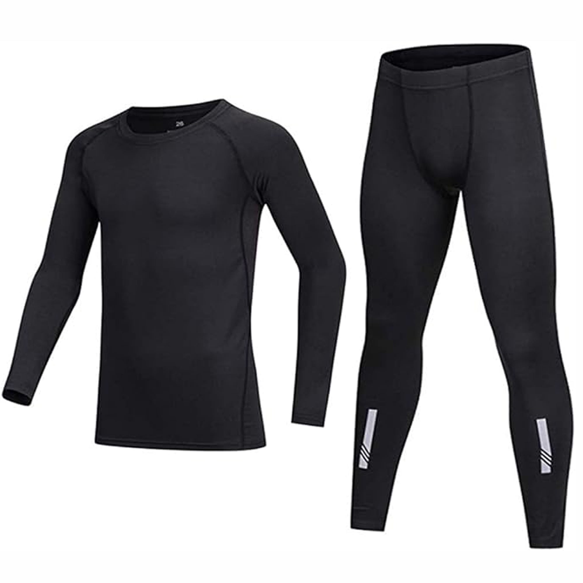 Winter Thermal Underwear Set for Kids, Functional Underwear(Black28