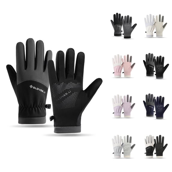 Winter Thermal Windproof Lined Touchscreen Gloves for Women, Waterproof Hand Warming Ski Gloves for Outdoor Sports Cycling in Cold Weather
