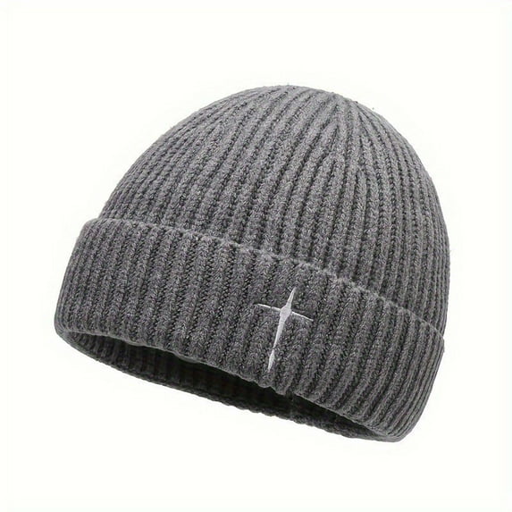 Winter Thick Knitted Hat For Men And Women Embroidered Design Warm And Breathable Oversized Fit Cold Weather Cap Flannel Hats for Men Rabbit Ears Hat Men Cold Proof Hat Women Trapper Hat Insulated