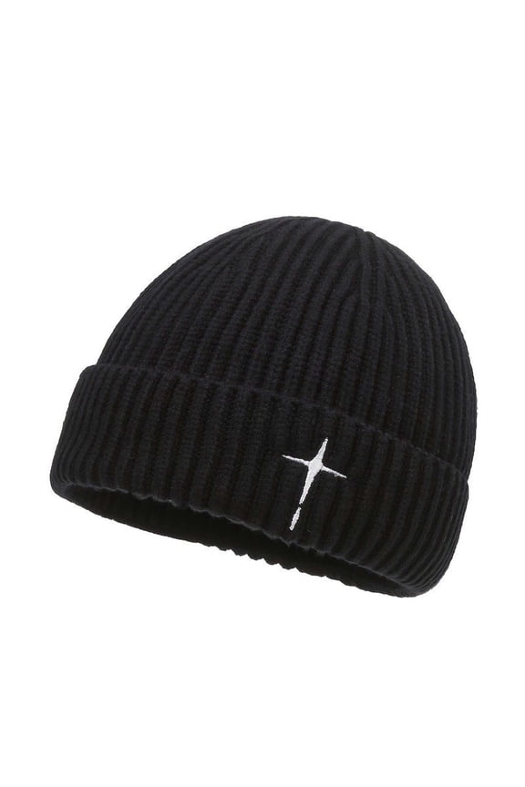 Winter Thick Knitted Hat For Men And Women Embroidered Design Warm And Breathable Oversized Fit Cold Weather Cap Flannel Hats for Men Rabbit Ears Hat Men Cold Proof Hat Women Trapper Hat Insulated