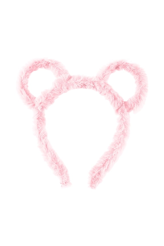 Winter Thick Stuffed Headband Round Bear Ears for Women Cartoon Shaped Hair for Makeup and Parties
