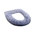 thumbnail image 1 of Winter Thick Toilet Seat Cover, Soft and Comfortable Washable Cushion, Slip Resistant and Waterproof Design for Easy Installation, Perfect for Bathroom Warmth During Cold Seasons, 1 of 6