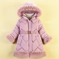 thumbnail image 1 of Winter Thicken Kids Jackets For Girls Coats Warm Girl Jackets Jackets Hooded Outerwear 3 4 5 6 7 8Yrs Children Clothes, 1 of 6
