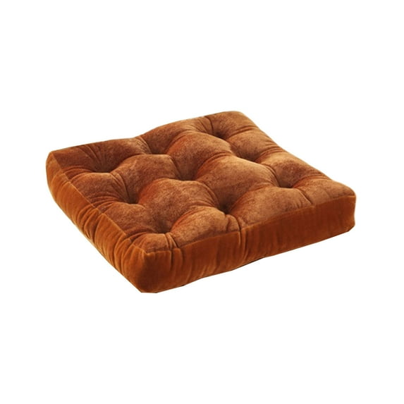 Winter Thickened Non-Slip Chair Cushion, Soft Ergonomic Flock Seat Pillow for Students, Car Booster, Tatami Floor Pad, 38cm Blue Memory Foam for Office, Gaming, & Outdoor Use