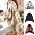 thumbnail image 1 of Winter Throw Blanket Plaid Super Soft Polar Fleece Thermal Insulation Single-Breasted Shawl Nap Blanket for Daily Use Work Home School, 1 of 8