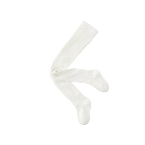 Winter Tights for Girls Stockings Warm Fleece Lined Footed Leggings High Waist Pantyhose White 4 Years