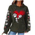 thumbnail image 1 of Winter Tops Women Hoodie Christmas Sweater Women Clearance Long Sleeve Shirts for Women Crew Neck Sweater Fashionable Women's Printed Pullover Round Neck Top, 1 of 4