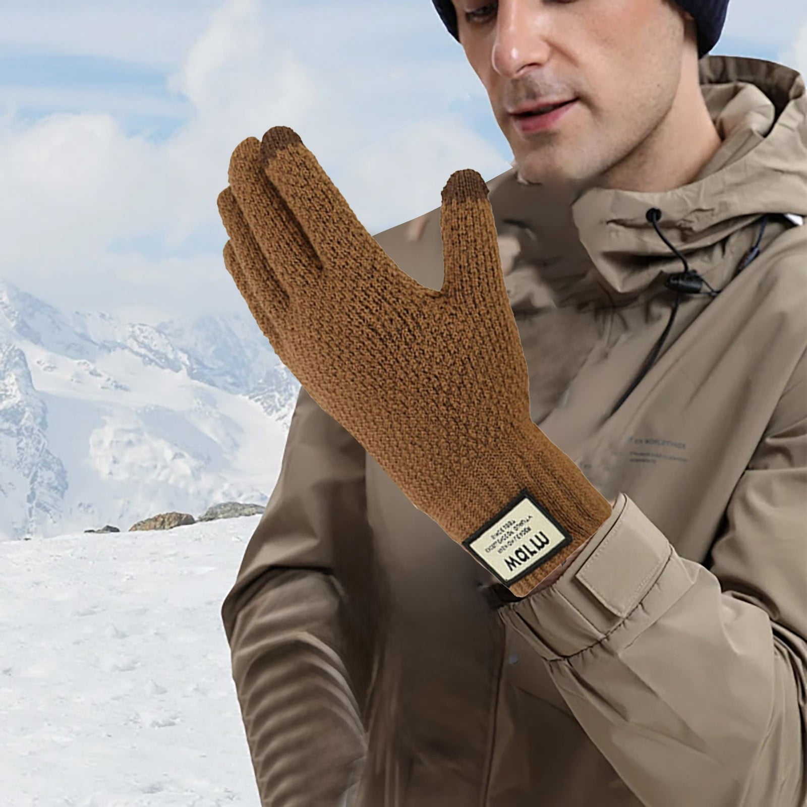 Winter Touch Screen Gloves for Men and Women,USB Heated Electric Heating Gloves with Fast Warm Technology,Anti- Thermal Knitted Gloves for Outdoor Activities,Skiing,Cycling,Hiking,Runningï¼95Â°Fï¼