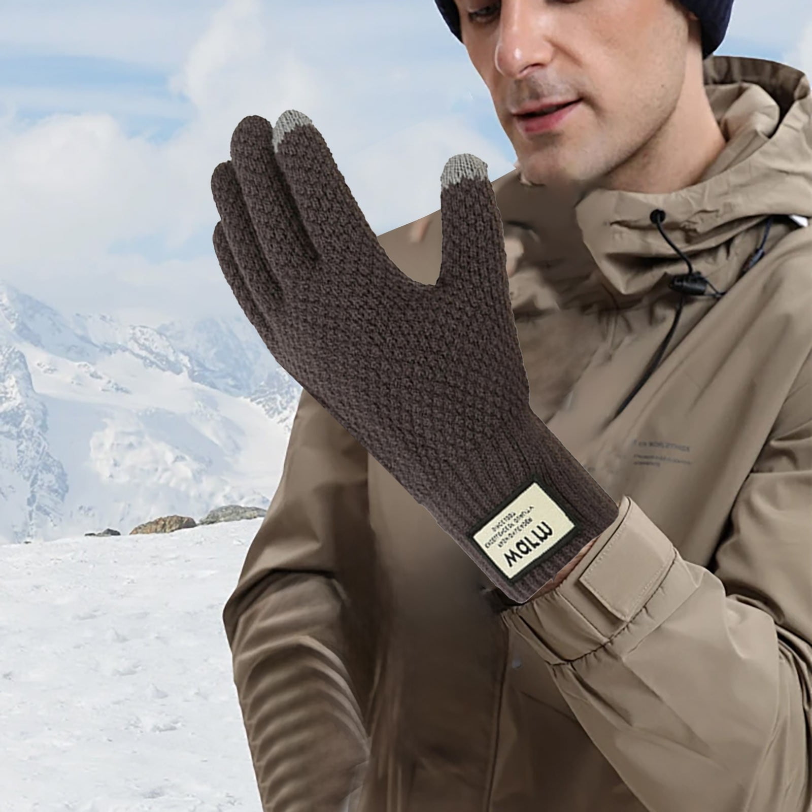 Winter Touch Screen Gloves for Men and Women,USB Heated Electric Heating Gloves with Fast Warm Technology,Anti- Thermal Knitted Gloves for Outdoor Activities,Skiing,Cycling,Hiking,Runningï¼95Â°Fï¼