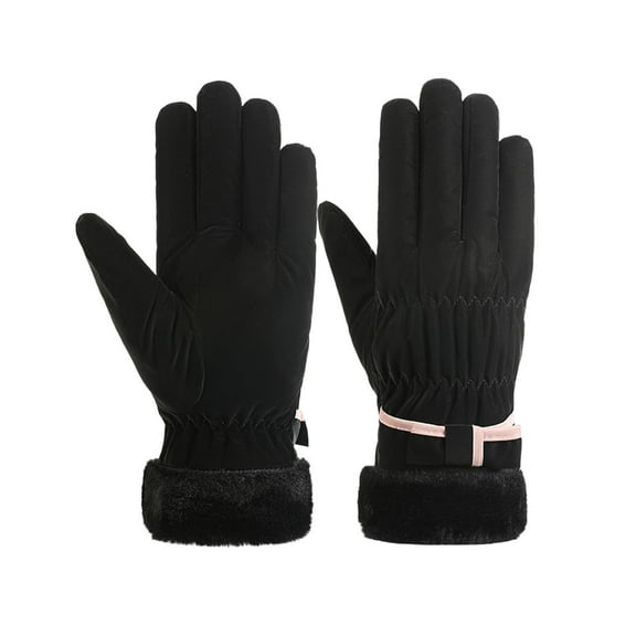 Winter Touch Screen Gloves for Outdoor Activities, Thermal Insulated Gloves with Fleece Lining for Skiing and Cycling Cold Weather Protection