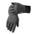 thumbnail image 1 of Winter Touchscreen Gloves for Men and Women, Thermal Fleece Lined Running Gloves with Anti-Slip Grip, Windproof Cycling Ski Gloves for Cold Weather Activities - Dark Gray, 1 of 9