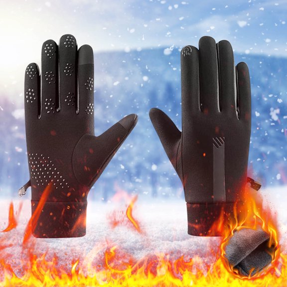 Winter Touchscreen Gloves with Windproof Technology, Cold Weather Hand Protection with Smartphone Compatibility for Outdoor Activities and Daily Commute