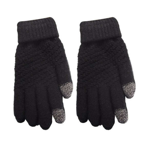 Winter Touchscreen Gloves for Women | Soft, Warm Knit with Elastic Cuff