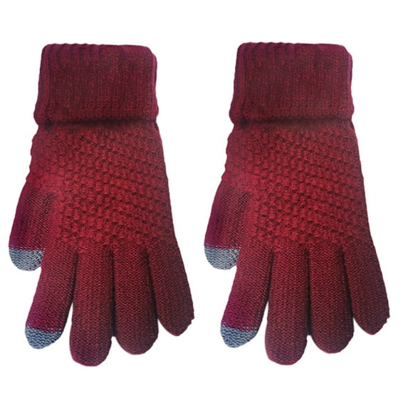 Winter Touchscreen Gloves for Women | Soft, Warm Knit with Elastic Cuff
