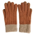 thumbnail image 1 of Winter Touchscreen Stretch Thermal Gloves Warm Wool Knitted Thick Fleece Lined, 1 of 5
