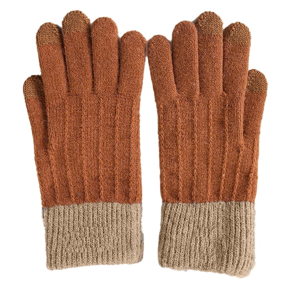 Winter Touchscreen Stretch Thermal Gloves Warm Wool Knitted Thick Fleece Lined