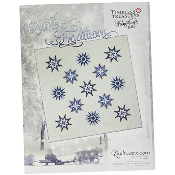 Winter Traditions Foundation Paper Pieced Quilt Pattern by Judy Niemeyer of Quiltworx