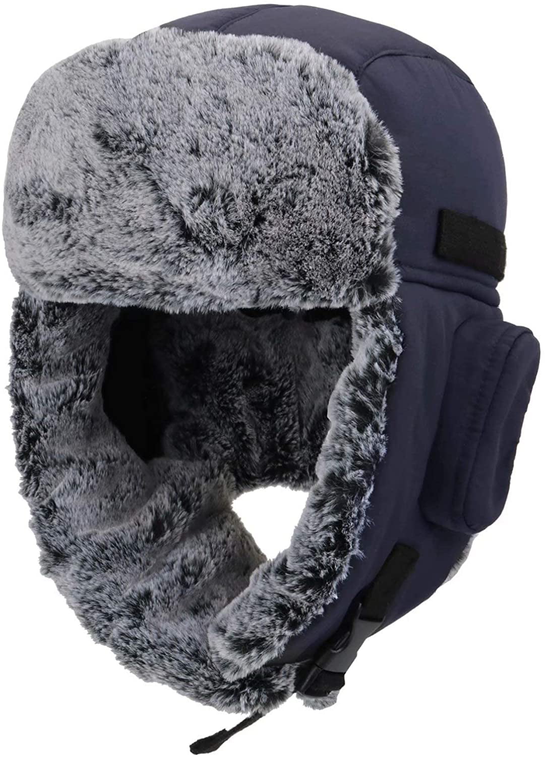 Winter Trapper Bomber Hat for Men and Women Russian Ushanka Warm Fur