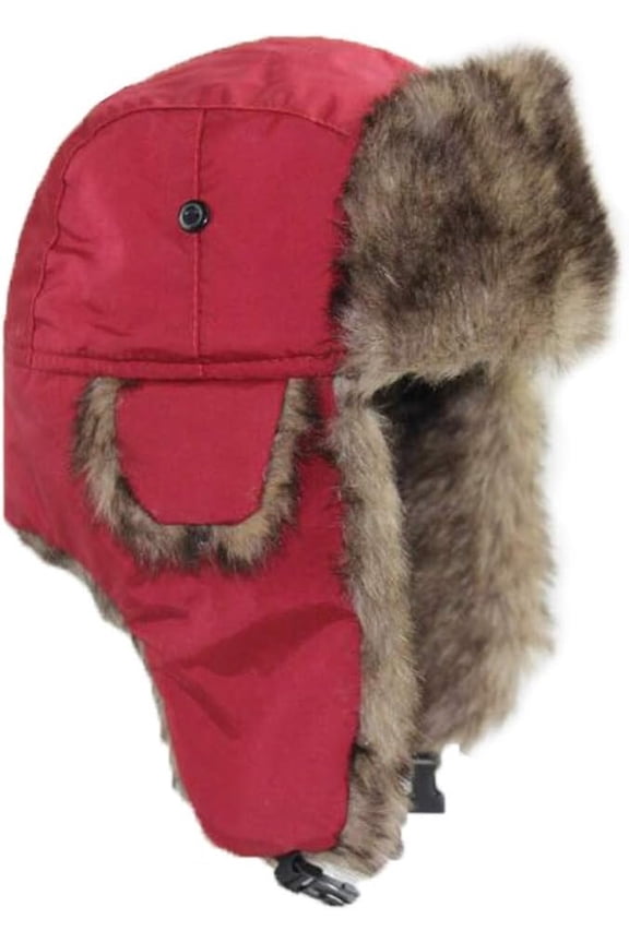 Winter Trapper Hat Unisex Russian Ushanka Trooper Aviator Hats for Women Men Snow Eskimo Hat with Ear Flaps for Cold Weather