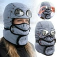 thumbnail image 1 of Winter Trapper Hat for Men Women Windproof & Waterproof Hat with Mask Goggles (A 58.00), 1 of 5