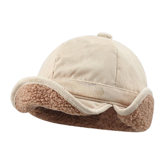 Winter Trapper Hat with Ear Flaps, Corduroy & Cotton Aviator Beanie Earflaps Warm Lining Cap for Men for Cold Weather Women Unisex