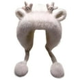 thumbnail image 1 of Winter Trapper Hat with Soft Knitted Deer Design and Cozy Pompon for Cold Weather, 1 of 3