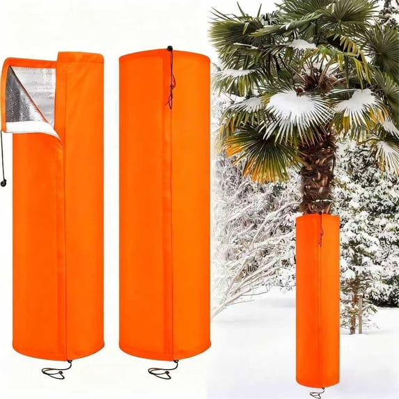 Winter Tree Frost Blanket, Reusable Garden Cold Wrap Plant Warming Cover, Insulated Tree & Shrub Winter Plant Cover, for Outdoor Trees Shrubs & Young Plants Cold Weather Protection, 7.9*39.4 in