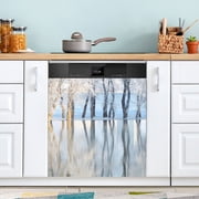 Abstract Grunge Graffiti Magnet Cover For Dishwasher Or Refrigerator – 23x26 Inch Decorative Panel