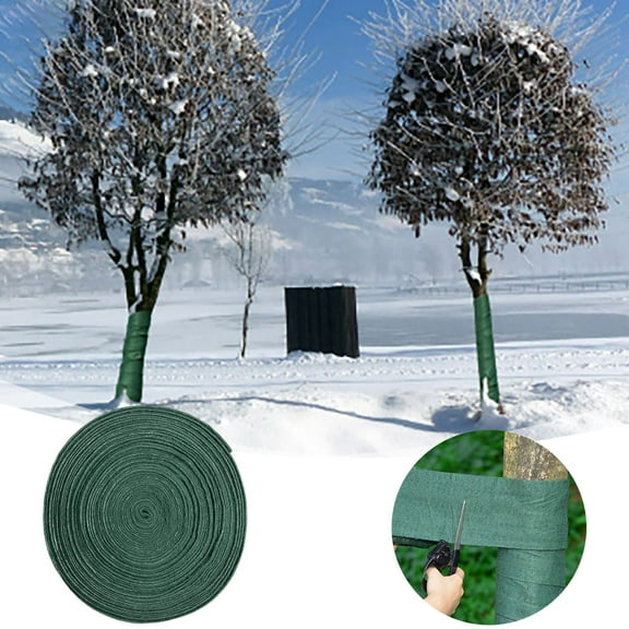 Winter Tree Wrap, Breathable Antifreeze Tree Protector for Trunks, Cold-Proof Bandage Tape to Protect Bark from Deer, Animals, Frost & Freezing Temperatures for Shrubs &