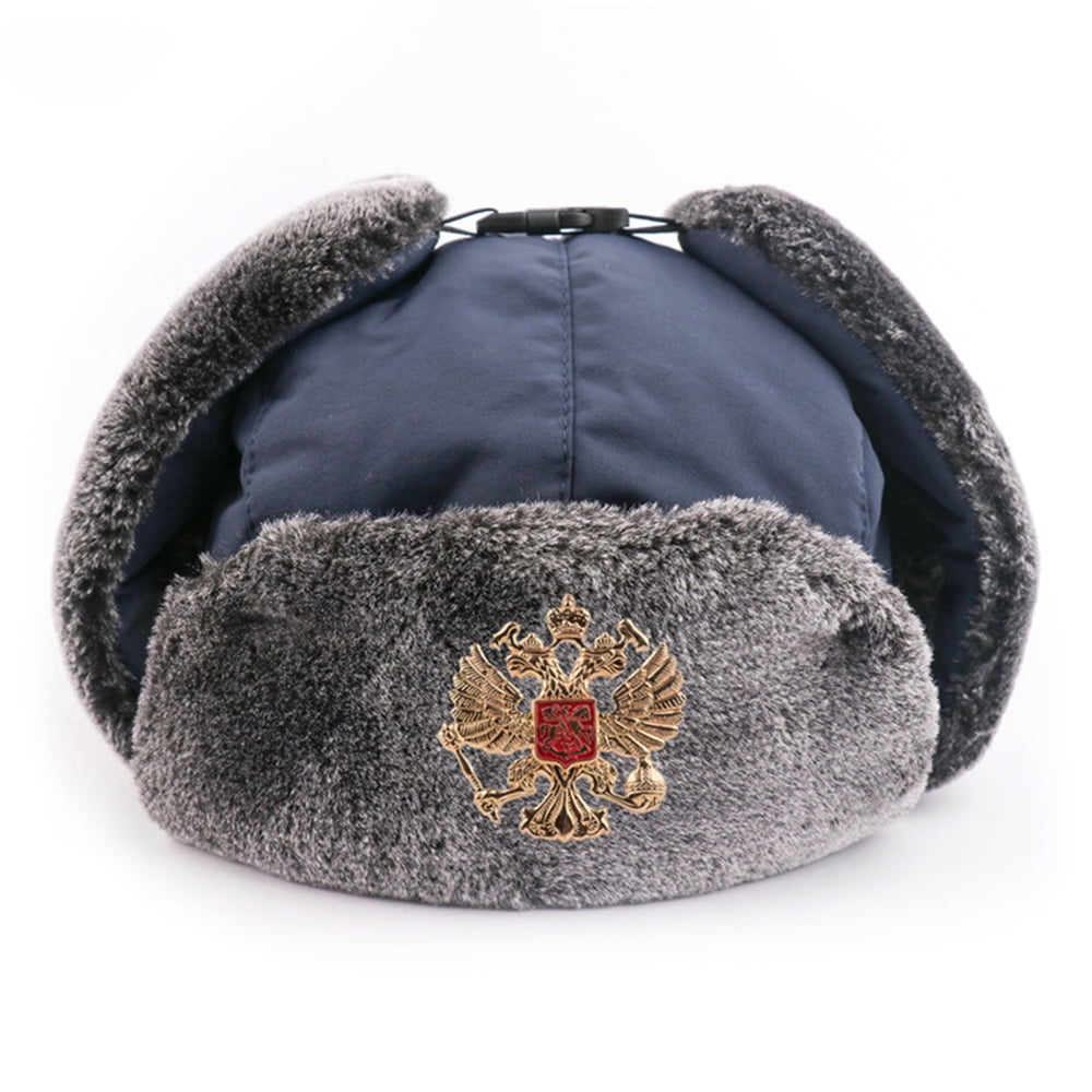 Winter Trooper Hat Hat Unisex Russian Hat Faux Fur Hat With Ear
