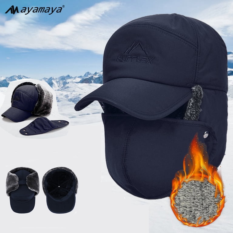 Winter Trooper Trapper Hat, Warm Russian Hats with Ear Flaps  display picture 1