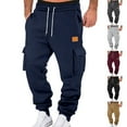 thumbnail image 1 of Winter Trouser for Men Mens Active Athletic Workout Sweatpants Sherpa Lined Sweatpants Active Running Jogger Pants Basic Running Drawstring Workout Sweat Pants Comfortable Sweatpants for Men, 1 of 7