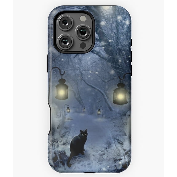 Winter Twilight Season Forest Snow Phone Case for iPhone 16 15 14 13 12 11 Pro Max