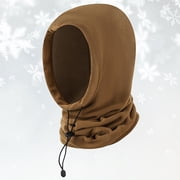 Winter Unisex Outdoor Polar Warm Scarf Ear Integrated Plus Velvet Thick Windproof Flannel Hat Leather Trapper Hat Putting The Rabbit in The Hat Winter Hat Ski Hats for Men Mens Hat Winter Mens Trapper