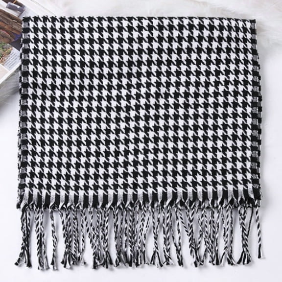 Winter Unisex Warm Scarf - Soft Lightweight Fringe Scarf (34×190CM, 30+ Colors and Patterns)