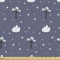 thumbnail image 1 of Winter Upholstery Fabric by the Yard, Snowy Forest Along Tree Branches Cold Weather Forest Woodland, Decorative Fabric for DIY and Home Accents, Ceil Blue Grey and White by Ambesonne, 1 of 5