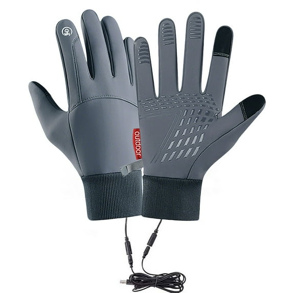 Winter Usb Heated Warm Gloves Heated Hand Warmer Finger Wrapped Gloves for Hiking Driving Running Cycling