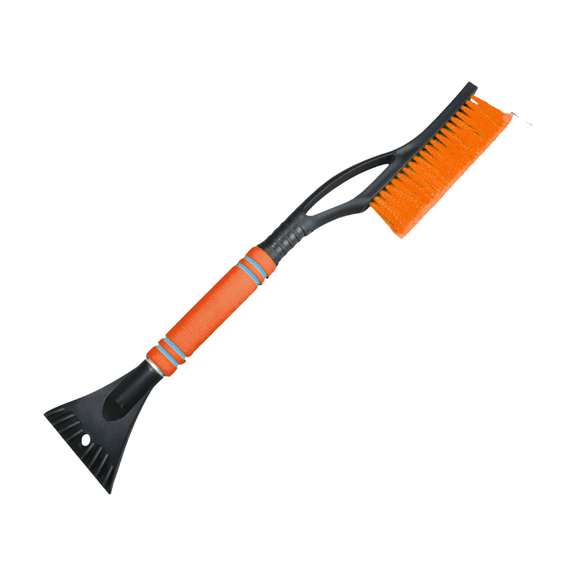 Winter Vehicle Multi Functional Snow Shovel With Double Head Telescopic Design For Defrosting Deicing And Sweeping (Red)