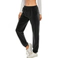 thumbnail image 1 of Winter Velour Sweatpants Sweatsuits Joggers Yoga Pants Solid Velour Velvet Tracksuit Sweatpants for Women Jogging Velour Track Pant with Pockets, 1 of 7
