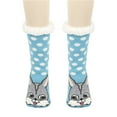 thumbnail image 1 of Winter Velvet Socks for Women,Thickened Lambskin Socks,Women's Winter Warm Postpartum Socks,Carpet Socks,Thickened Cake Socks Animal Series Floor Socks With Letter Glue The Sole, 1 of 3