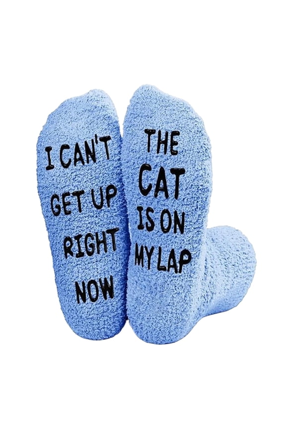 Winter Velvet Socks for Women,Thickened Lambskin Socks,Women's Winter Warm Postpartum Socks,Carpet Socks,Thickened Cake Socks Animal Series Floor Socks With Letter Glue The Sole