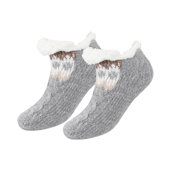 Winter Velvet Socks for Women,Thickened Lambskin Socks,Women's Winter Warm Postpartum Socks,Carpet Socks,Thickened Cake Socks Animal Series Floor Socks With Letter Glue The Sole