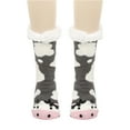 thumbnail image 1 of Winter Velvet Socks for Women,Thickened Lambskin Socks,Women's Winter Warm Postpartum Socks,Carpet Socks,Thickened Cake Socks Animal Series Floor Socks With Letter Glue The Sole, 1 of 3